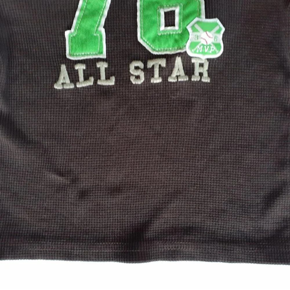 Carter's Boys Pajamas 2 Piece Sports Shirt Pants Waffle Fleece Long Sleeve 7